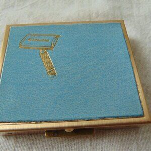 vintage Gilette blue travel case 1964 empty new old stock